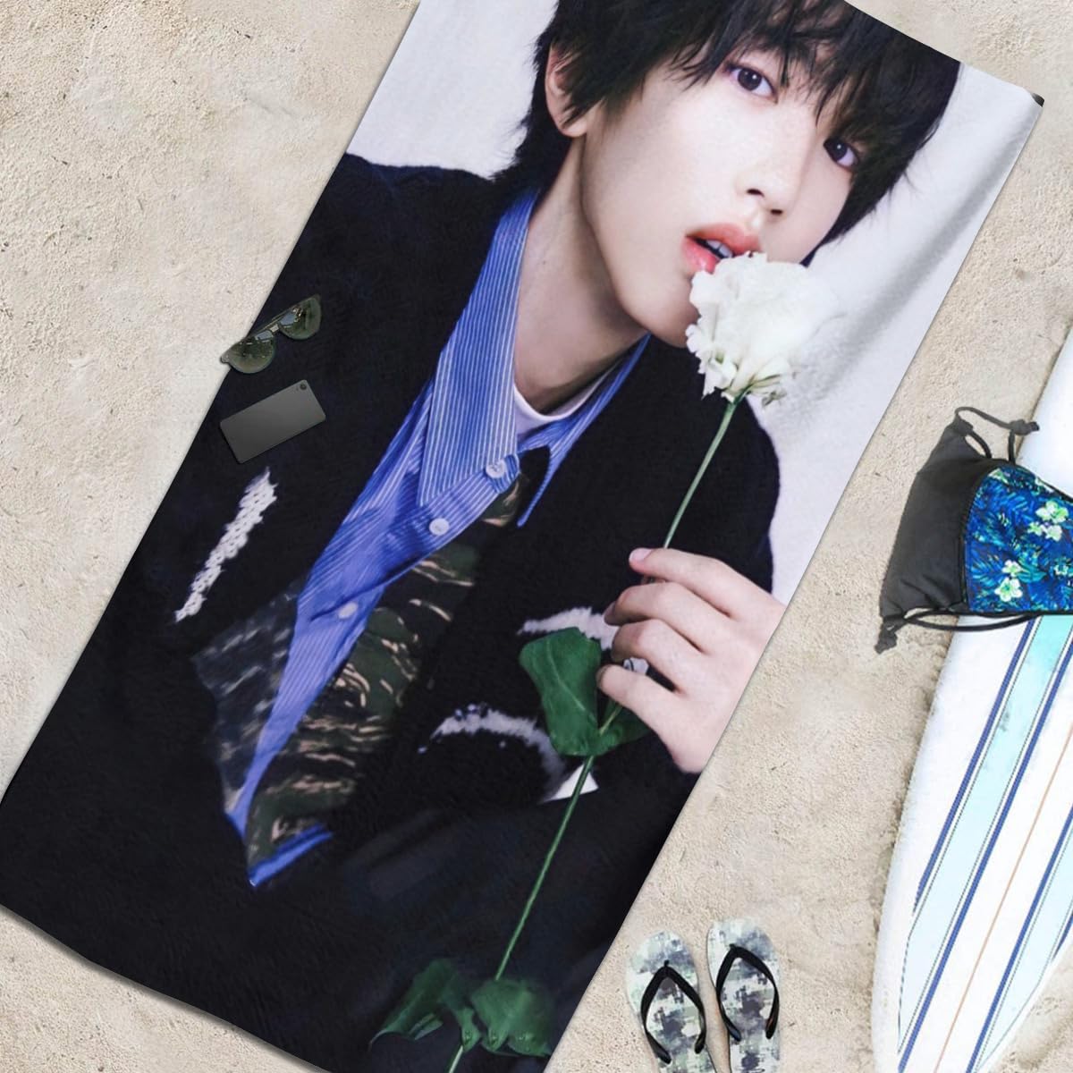 Amazon.co.jp: なにわ.男子 道枝駿佑 ビーチタオル バスタオル タオル