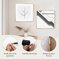 Vista 222 de Fun Memories Portarretratos de metal de 16 x 20 pulgadas con paspartú de 11 x 14 pulgadas, acabado de aluminio cepillado, parte delantera de vidrio