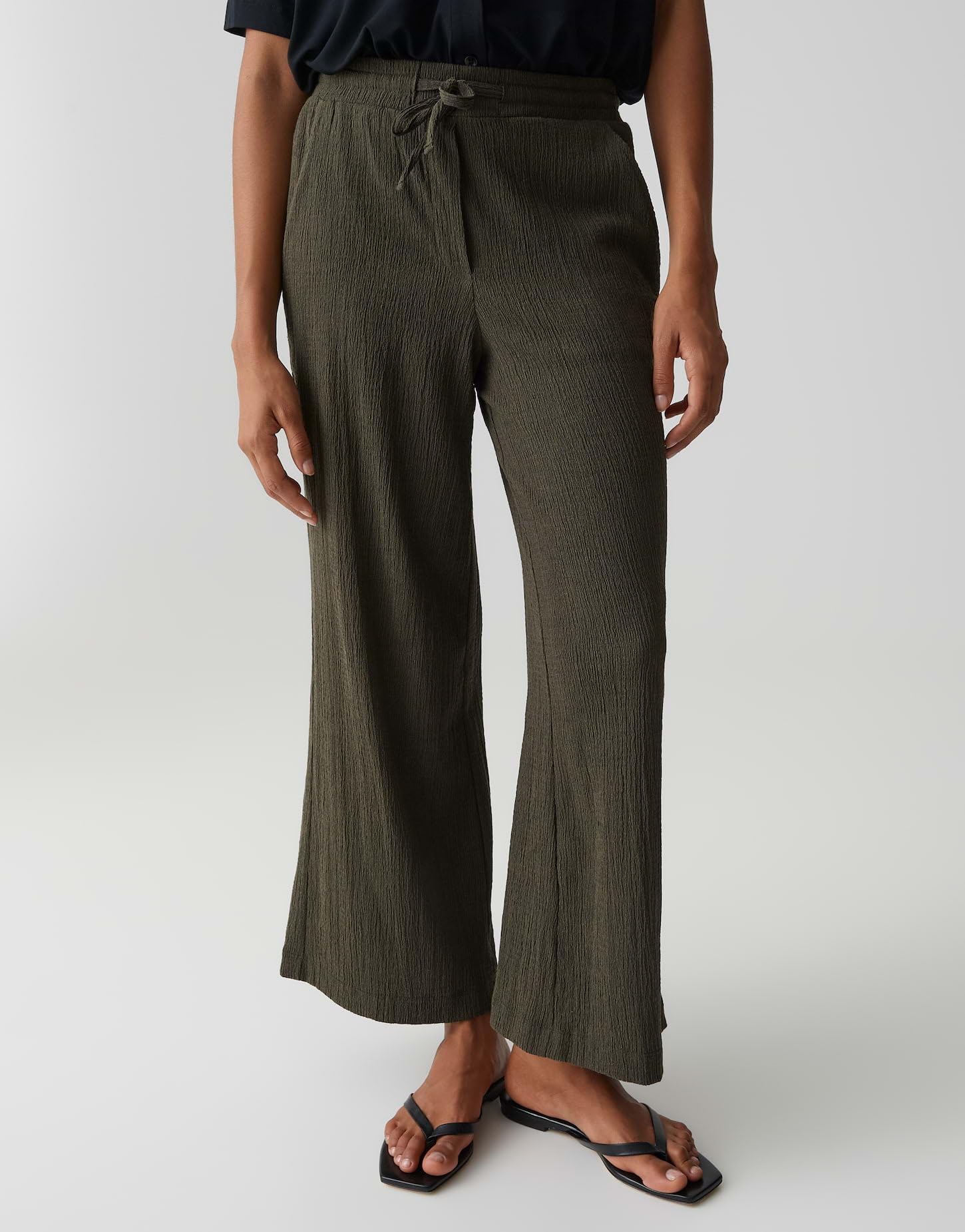 OPUS Damen City Pants | MILENI Sun Verkürzte City Pants in Crinkle Optik