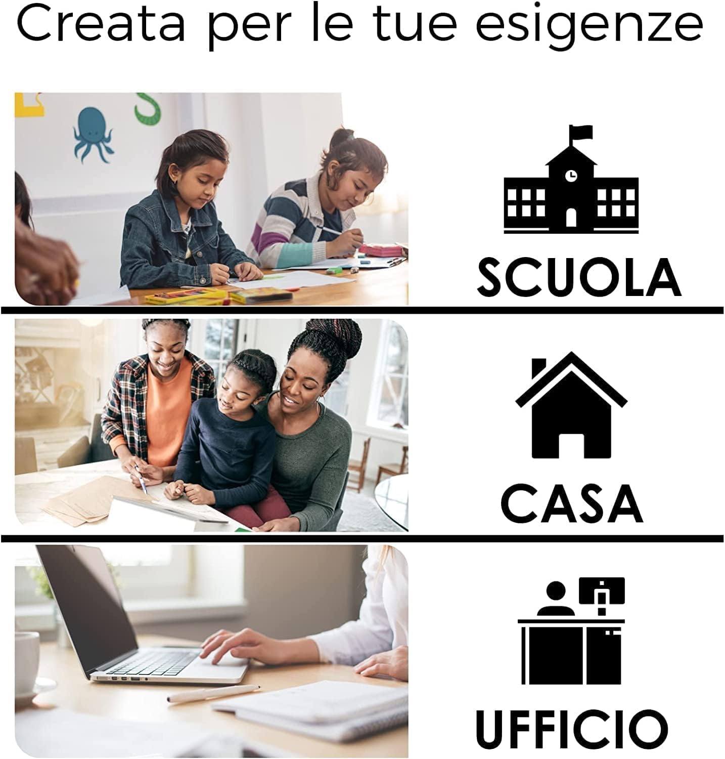 GLOBAL OFFICE PAPER carta A4 per stampante - 80gr - confezione da 10 risme da 500 fogli l'una -Tot 5.000 fogli - Cartiera Navigator - Ideale per tutte le stampanti e fotocopiatrici - Bianco
