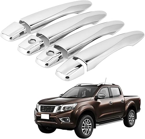 Miniatura 6 de Cubierta de manija de puerta, cubierta de manija de puerta de automóvil, cubierta de protección para Nissan Navara NP300 Frontier 2015‑2019