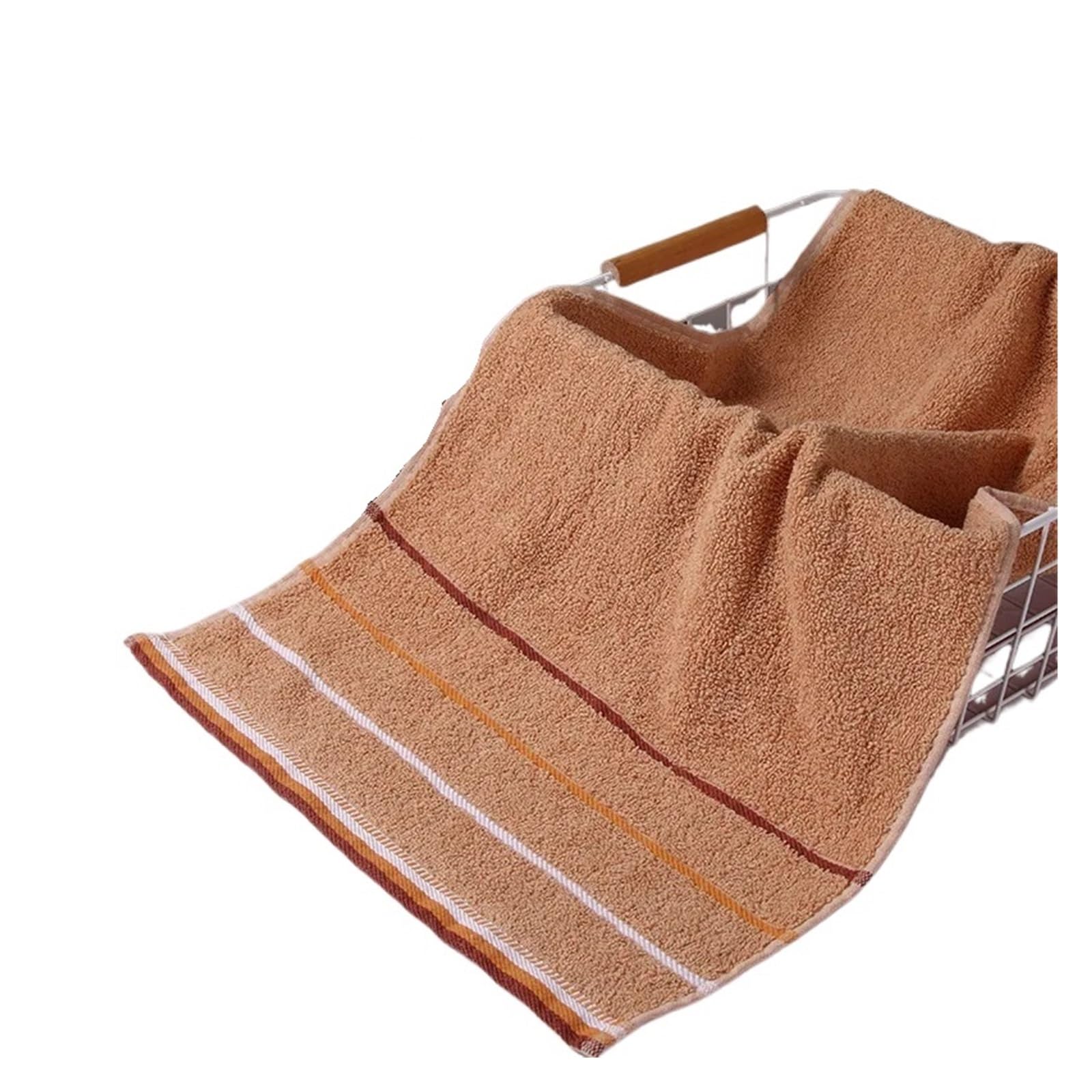 FGUJSUR Bath Towel Cotton Bathroom Hand Towel Thickened Face Hair Towels Adults Hotel Travel LoverIncreases Water Absorption(Coffee 1pcs)