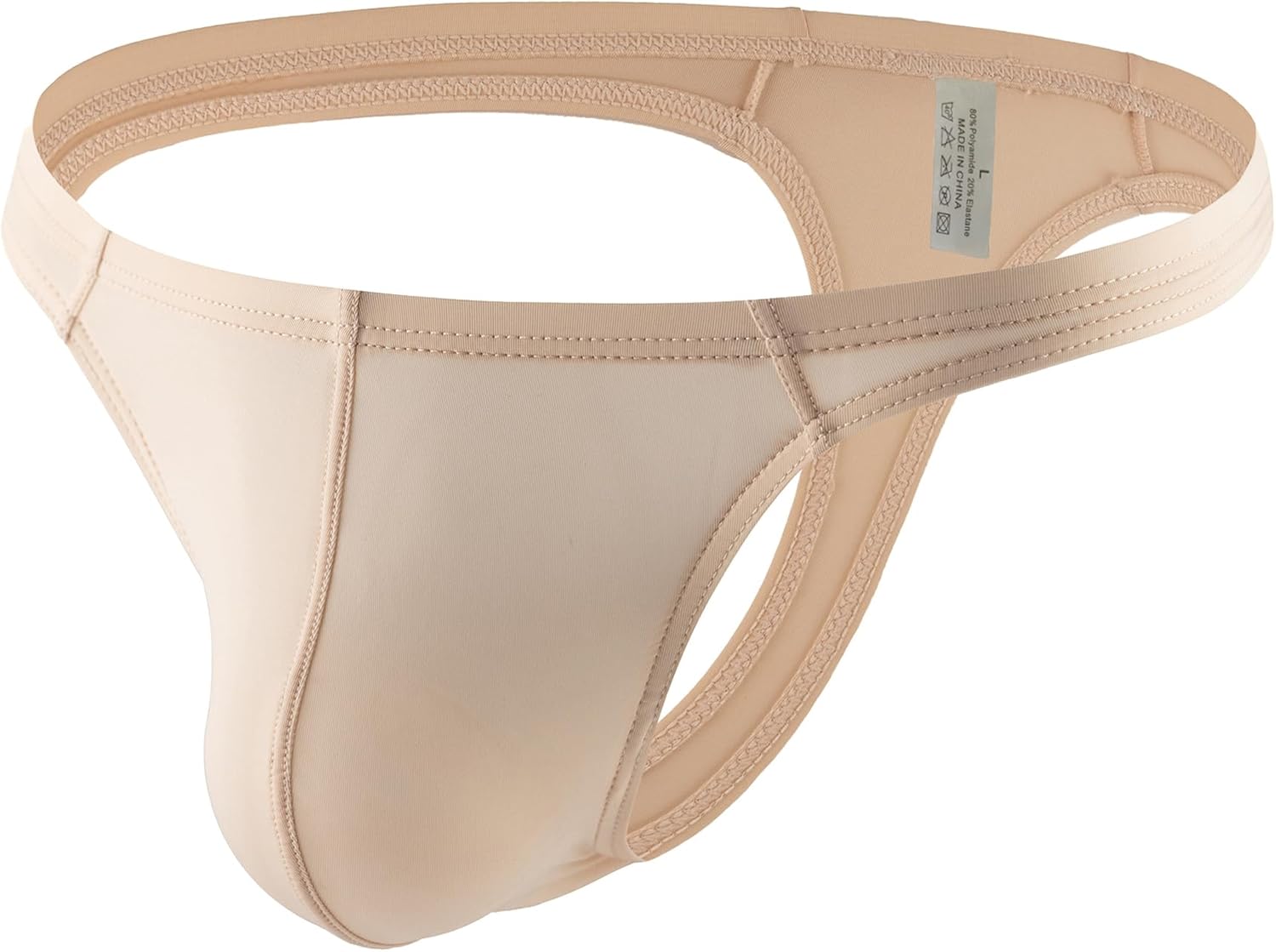 QiaTi Men's Leopard Thong Underwear Bikini Sexy Briefs Low Rise G-String Lingerie