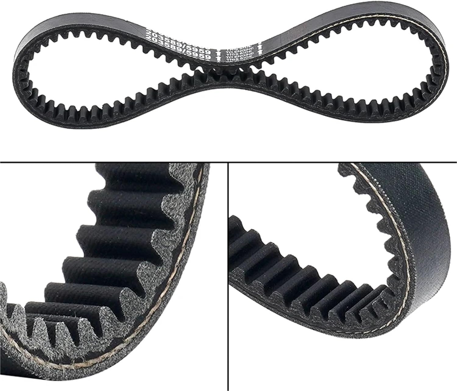 Go Kart Drive Belt 30 Series for 203589 5959 12-8487 BB65-395 300-009 8487(2 Pcs)