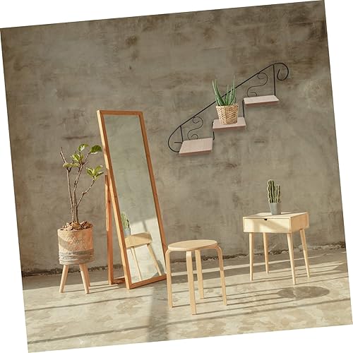 Miniatura 7 de ABOOFAN Soporte de flores para colgar en la pared, estantes de almacenamiento de madera, estantes de almacenamiento de madera, estante para macetas