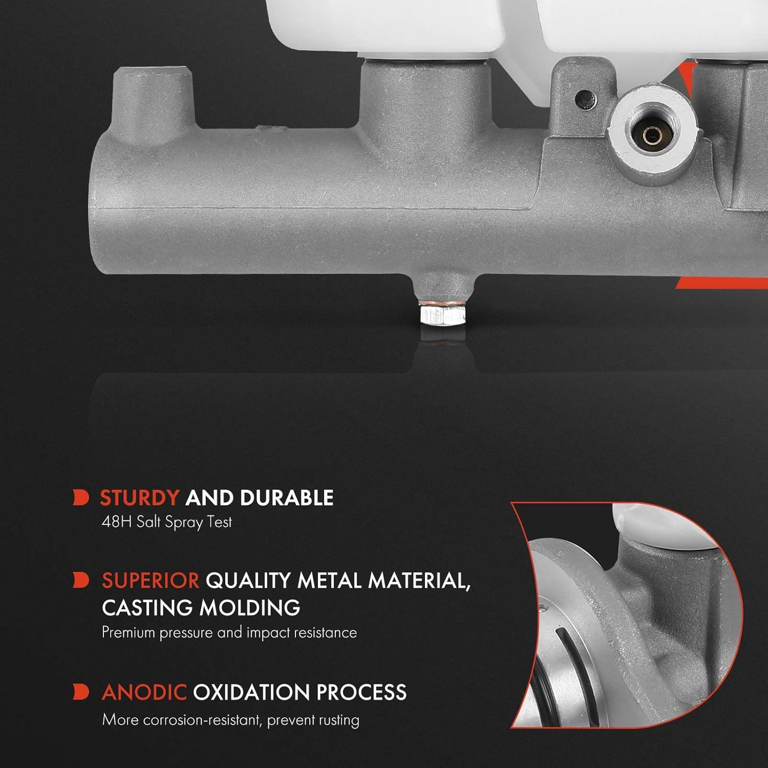 A-Premium Brake Master Cylinder with Reservoir and Cap Compatible with Lexus and Toyota Vehicles - Camry 2002-2003, ES300 2002-2003, V6 3.0L, w/Stability Control