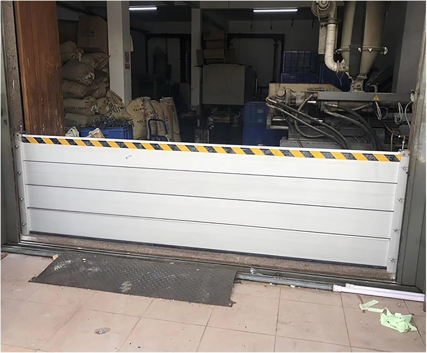 Water Stopper Flood Barrier Aluminum Threshold Kit, Stairway/Warehouse/Porch Entryway Flood Defence Wall, Removable Reusable, 3 ft 5 ft 8ft 10 ft 12ft 15feet 17 feet 17 ft Custom (Color : H
