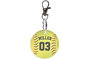 Customized Circular Acrylic Keychain: The Heartfelt Canvas for Your Softball Passion
