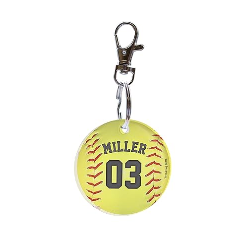 Trend Setters Sports Collection – Personalized - Circular Acrylic Keychain