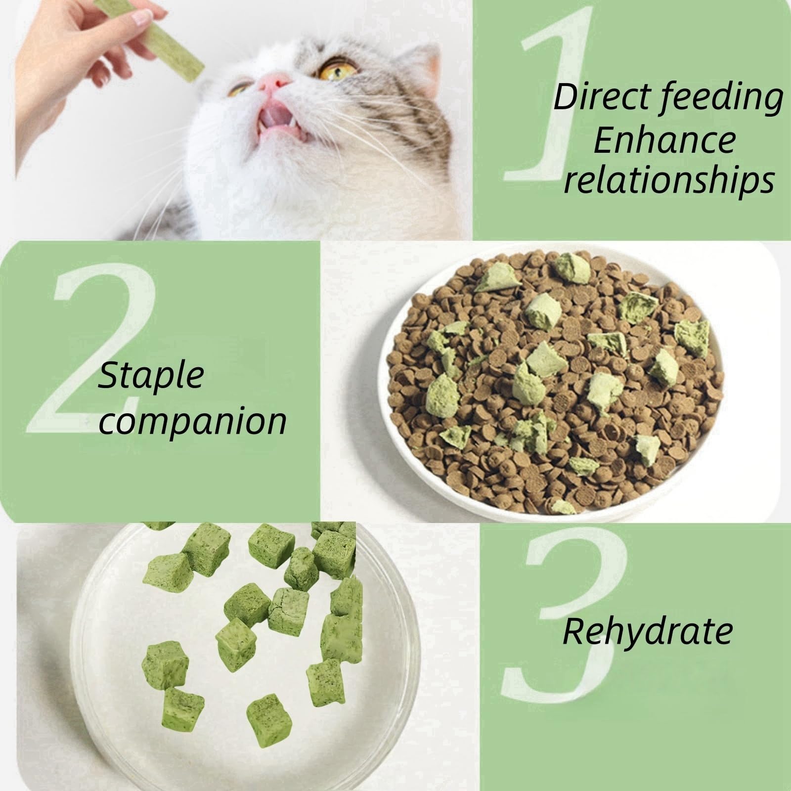 2PCS Cat Teething Sticks,C/at Grass for Indoor Cats,Cat De/ntal Treats & Teeth Cleaning Chew Stic/ks,C/atnip S/ticks for Hairball Control,Ca/t De/ntal To/ys & Teething To/ys,Natural Ca/t Grass Sti/cks - Image 3