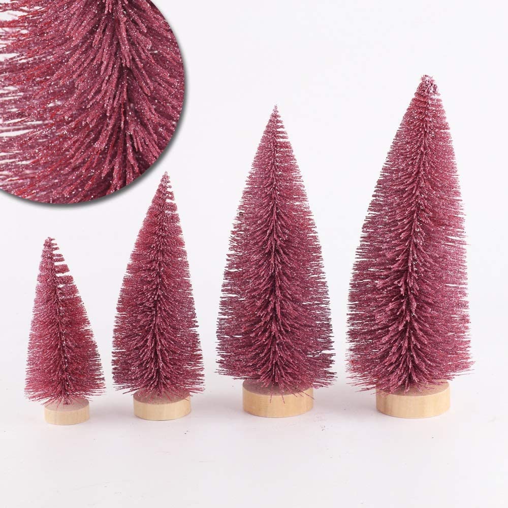 Choinka Sizal Szczotka do butelek Mała sztuczna sosna Cedr Mini Sizal Szczotka do butelek Choinka Santa Sno Choinka (biała 30 cm) The New