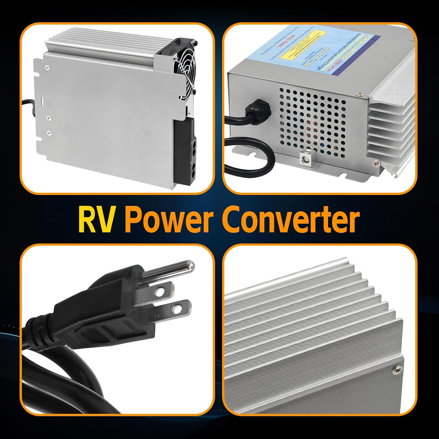 PD9260C 60 Amp RV Power Converter with Charge Wizard Replacement for Progressive Dynamics PD9260CV & Inteli-Power 9200 Series Converter/Charger, 120v to 12v Converter for RV Caravans Camper