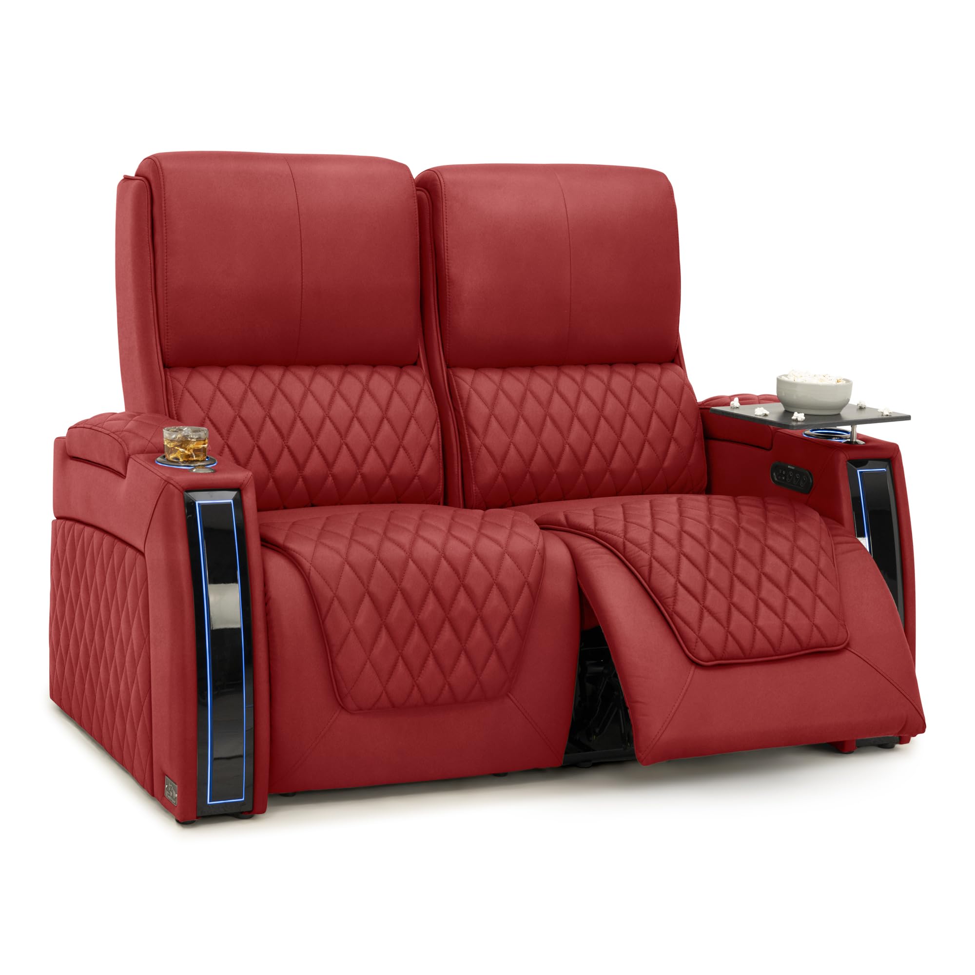 Seatcraft Apex Home Theater Seating Red Row of 2 Loveseat