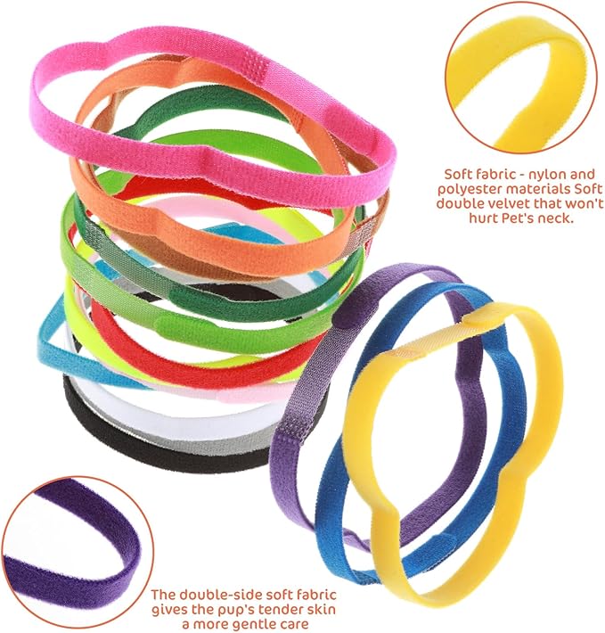 Collar para Gato Ajustable de Nailon Suave, 30 cm x 1 cm, 15 Piezas miniatura 5