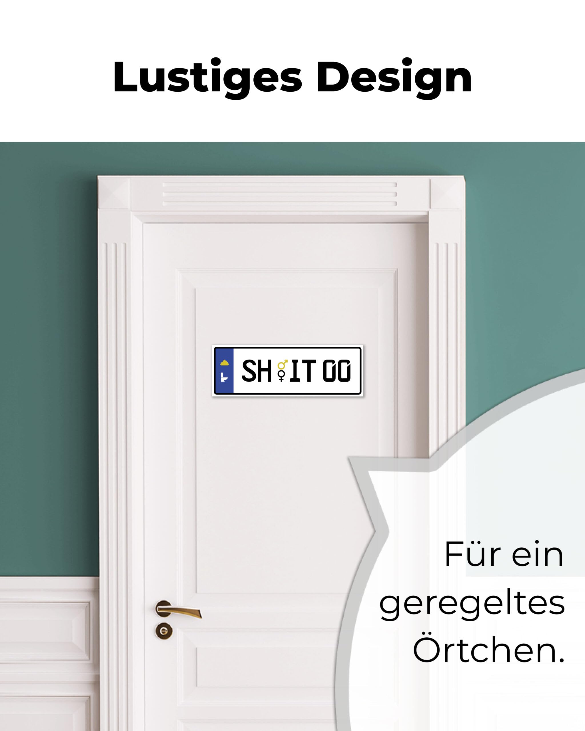 Toilet Sign "" Unisex Number Plate - Image 3