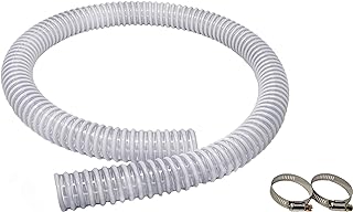 Sealproof 1.5" x 6 FT Pool Filter Pump Connection Hose for Above Ground Pools, 1-1/2 Inch ID Dia x 72" Premium Quality Kinkproof PVC, Made in USA | Cut to Desired Length, Includes 2 Hose Clamps