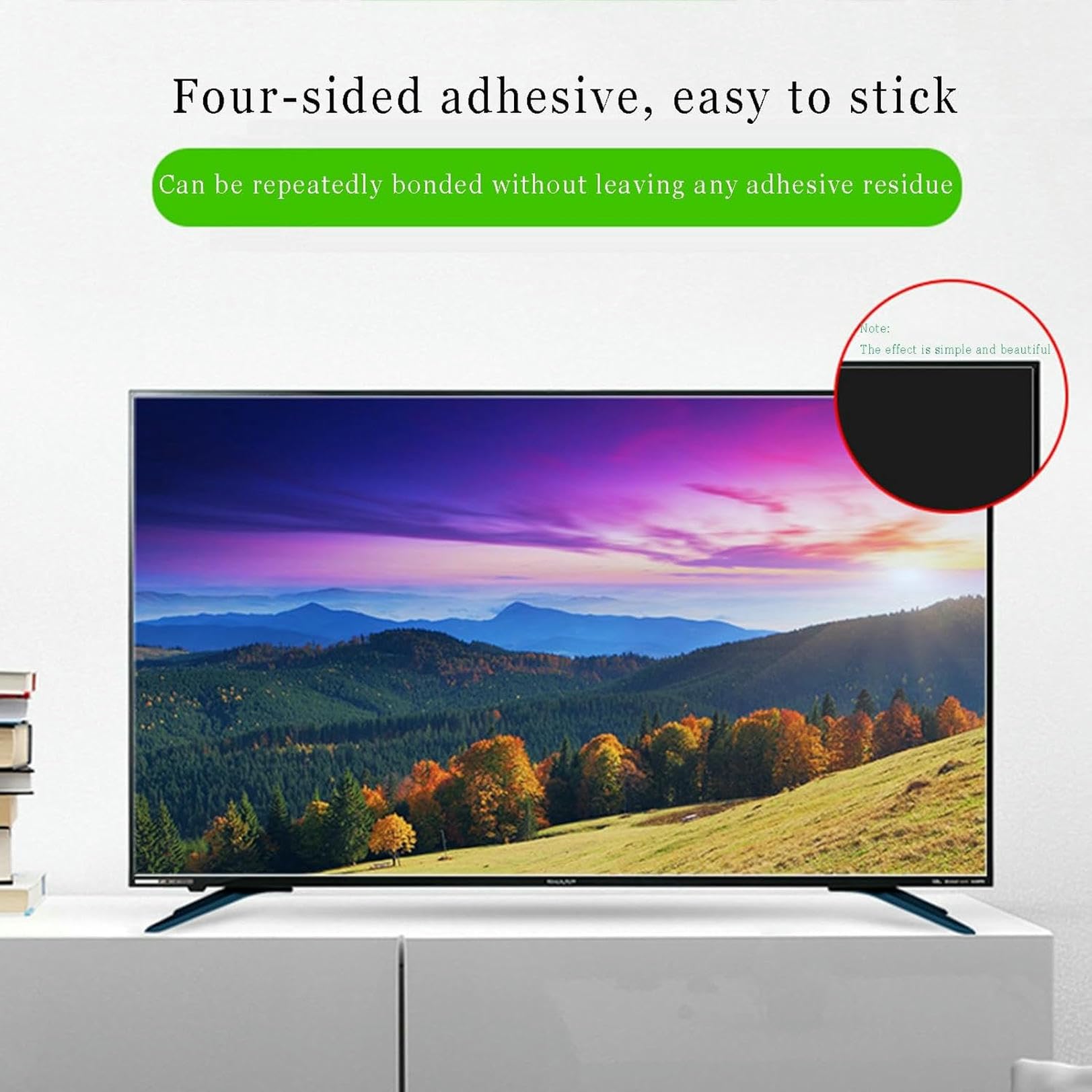 Folia ochronna na ekran telewizora, Do telewizorów 27–75 cali Matowe, chroniące przed niebieskim światłem(40 inch 875x483mm)