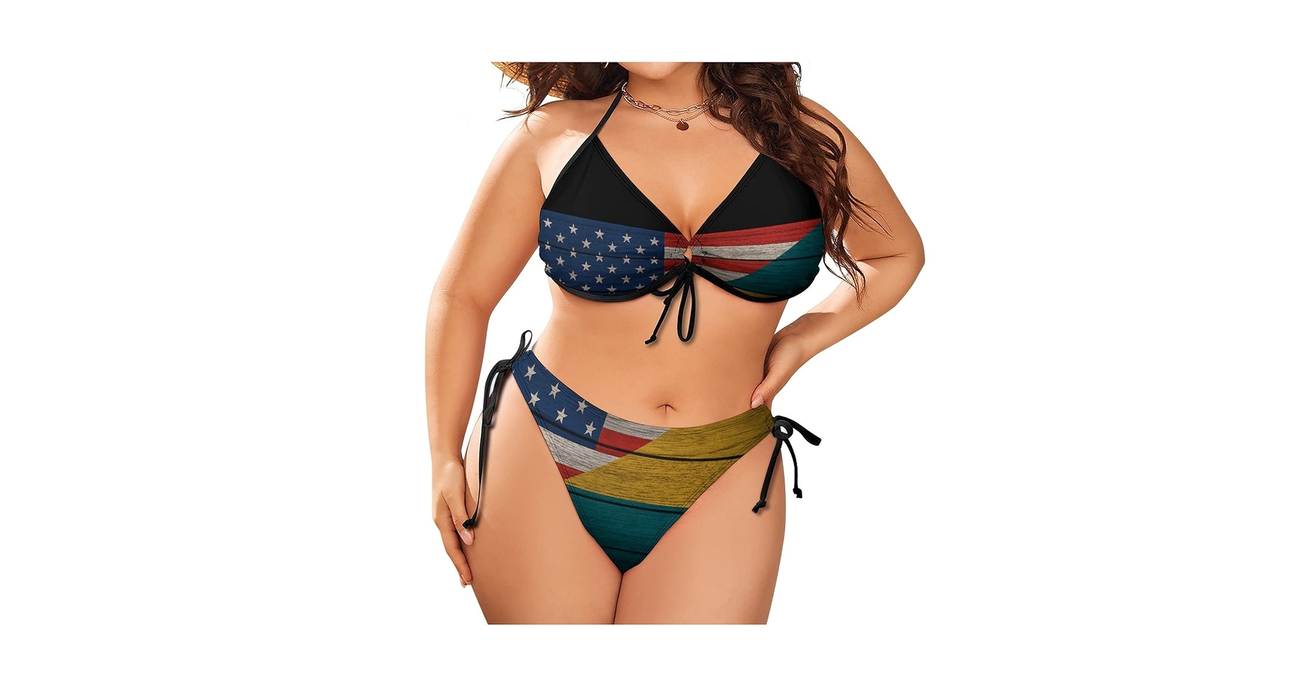 Amazon.com: Half American Half Puerto Rico Flag Women Two