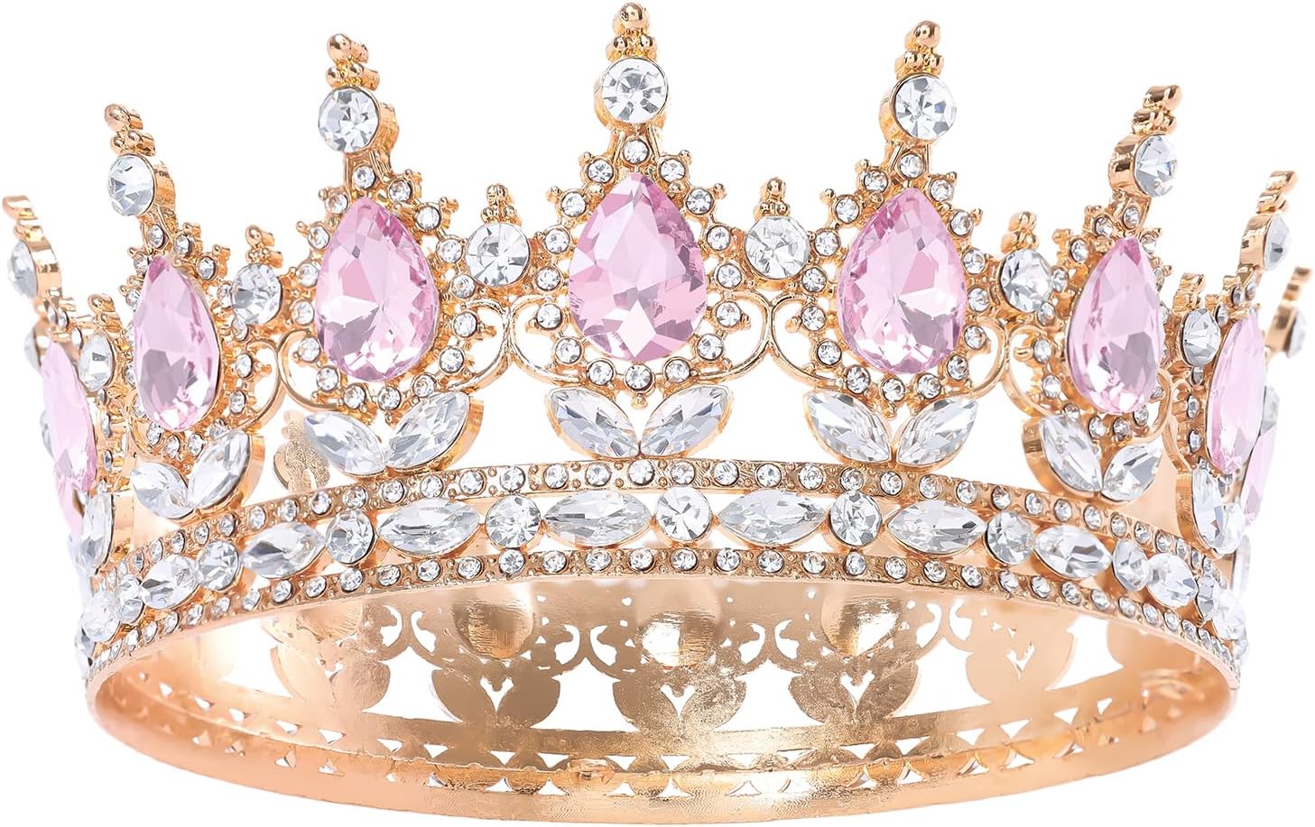 Queen Crown for Women Crystal Tiara for Girl Rhinestone Wedding Headband for Bride Hair Accessories for Costume Birthday Party Prom Gifts