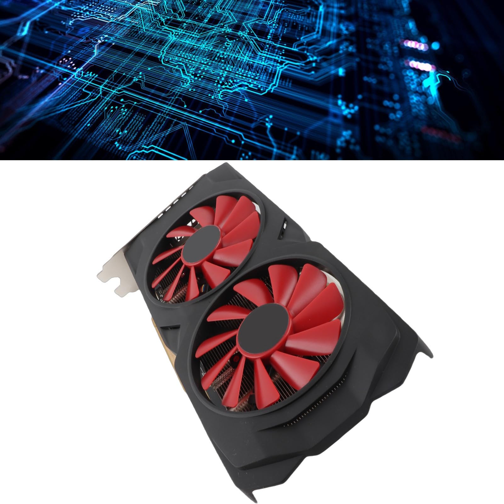 AMD Radeon RX 580 8GB GDDR5 Grafikkarte 256-Bit, 2048SP, mit PCI Express 3.0 x16 Gaming Grafikkarte Dual-Lüfter mit 3X DisplayPort, 1×HD-Multimedia-Schnittstelle für Desktop Computer
