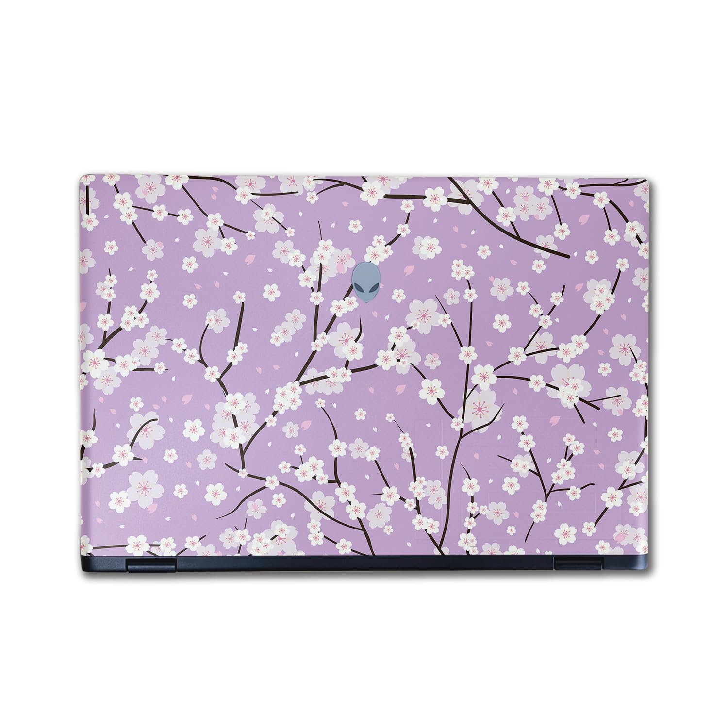 Laptop Skin Compatible with Alienware M16 R2 (2024) - Sakura Purple - Premium 3M Vinyl Protective Wrap Decal Cover - Easy to Apply | Crafted in The USA by MightySkins