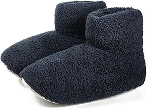 Duerfusa Warm Room Shoes, Slippers, Boots, Winter, Sheepboa, Men's, Women's, Unisex, Indoor, Warm, Cold Protection, Large Size, Mokomoko, Boot Type: Dark Navy