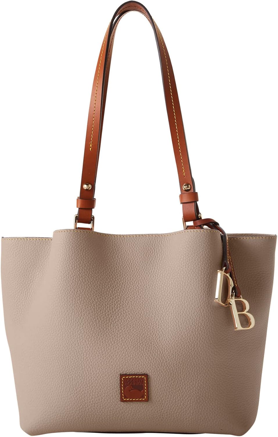 Dooney & Bourke Handbag, Pebble Grain Small Flynn Shoulder Bag - Taupe