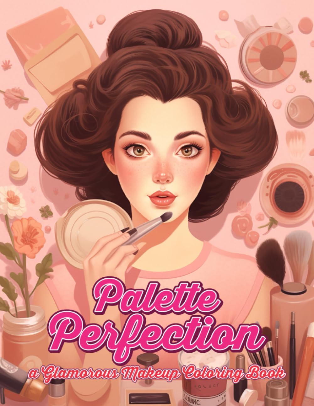 Palette Perfection: a Glamorous Make Coloring book. Coloring book for all ages