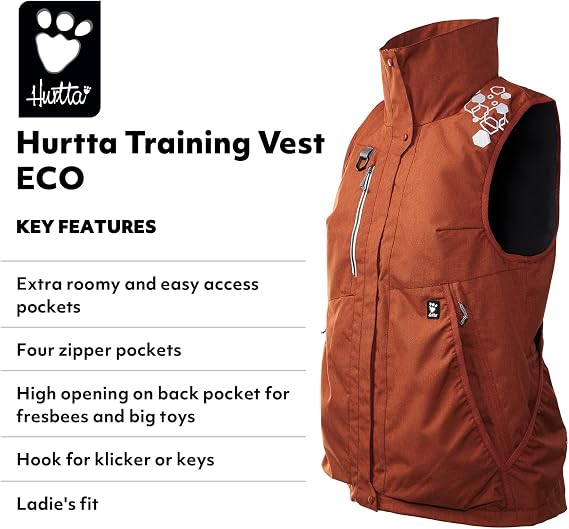 Hurtta ECO Training Vest for People, Cinnamon, XXL
