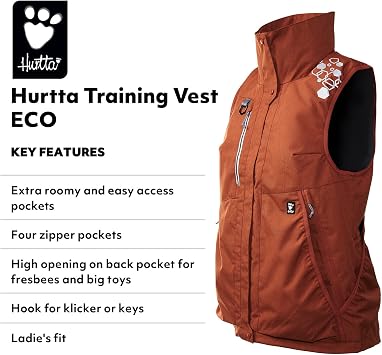 Hurtta ECO Training Vest for People, Cinnamon, XXL