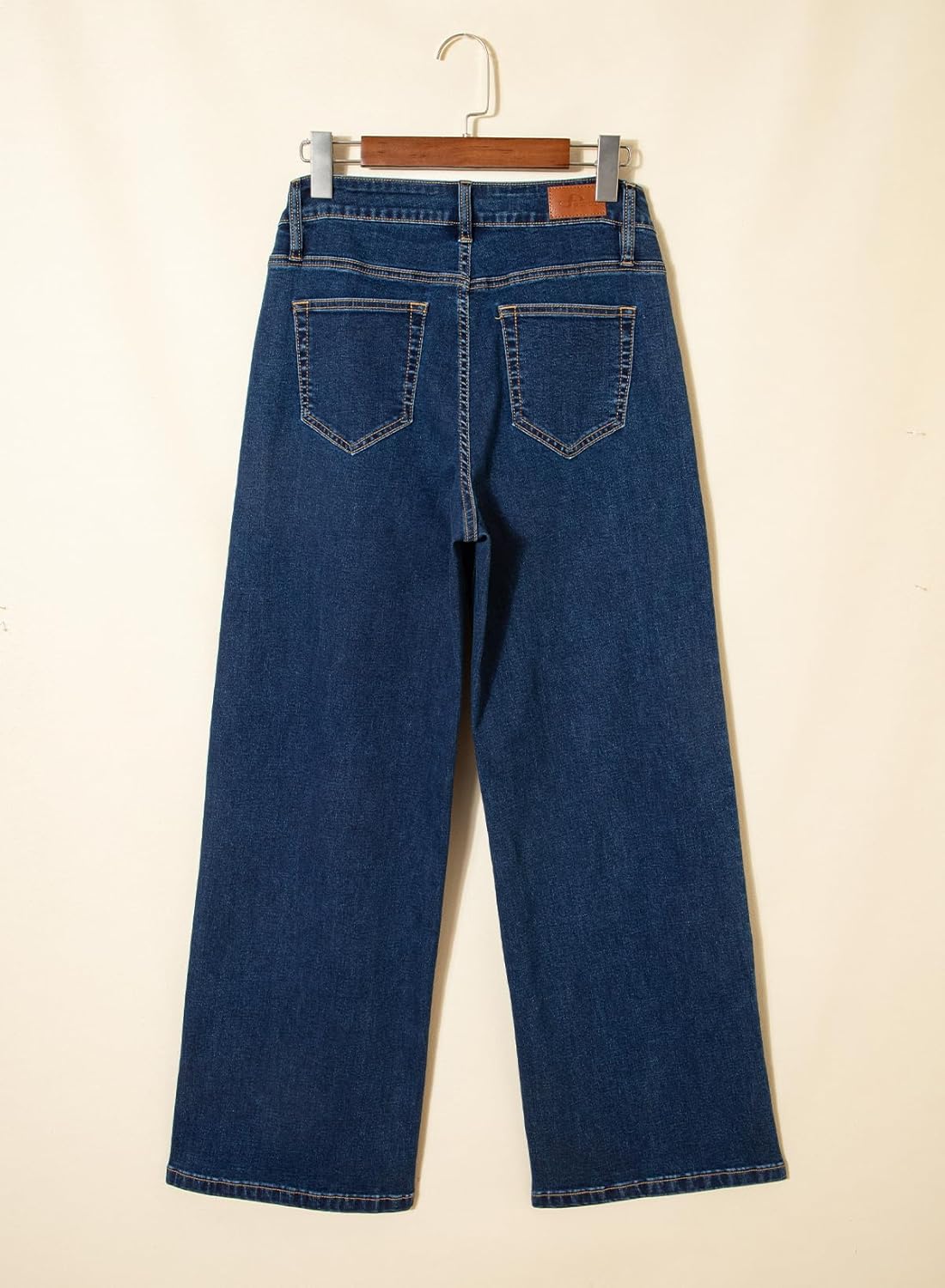 Sidefeel Women's Wide Leg Jeans High Waisted Stretchy Seamed Panel Denim Pants - Image 7