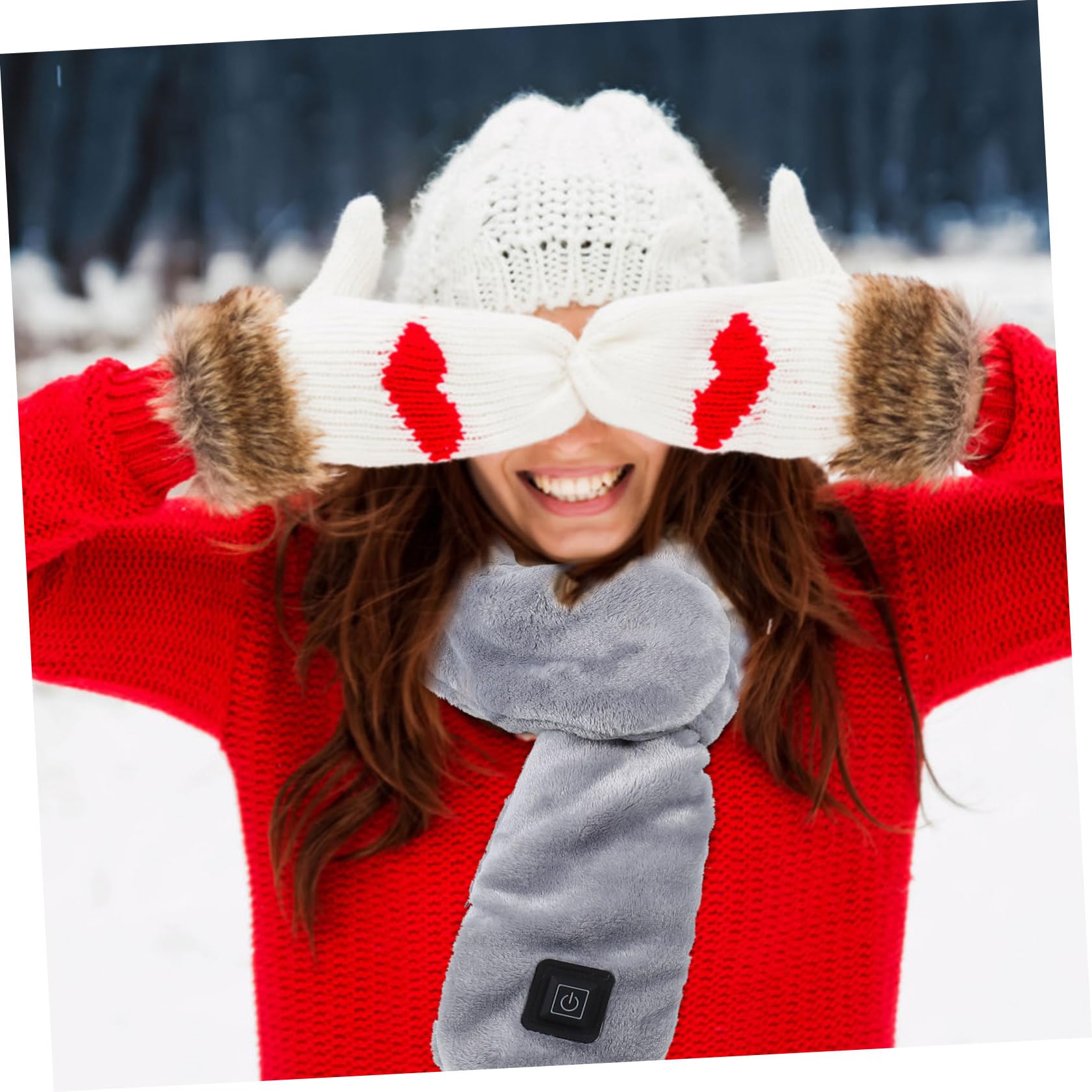 FOMIYES Heated Scarf for Winter Cold Neck Warmer Cozy and Comfortable Neck Protector Winter Supply for Warmth and Comfort