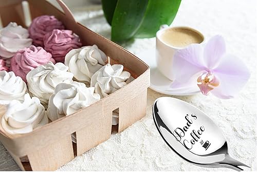 Miniatura 3 de Cuchara grabada de café para papá para papá, regalo del día del padre, regalo para abuelo, regalo de cumpleaños, Navidad, relleno de calcetín de