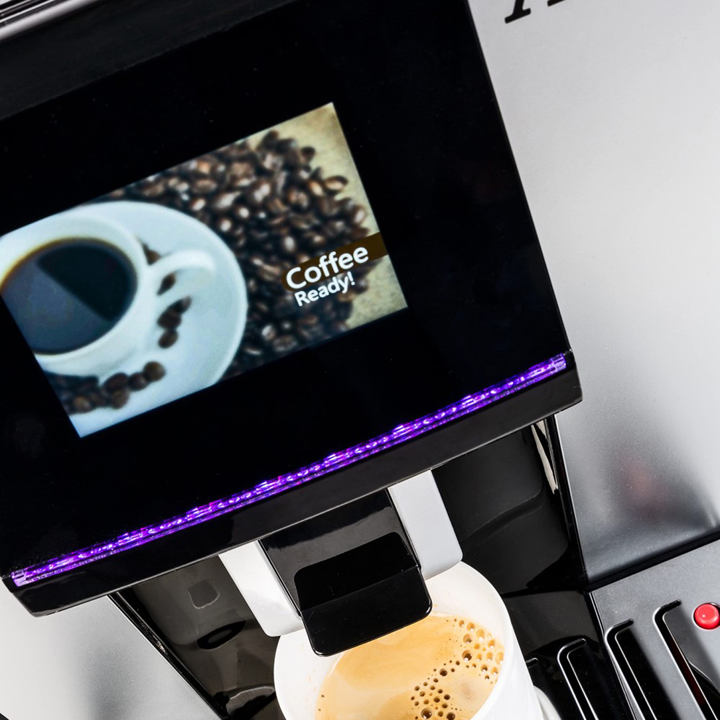 Acopino Vittoria OneTouch Kaffeevollautomat – Cappuccino & Latte auf Knopfdruck, großes 3,5" Touchdisplay, leise & kompakt, einfache Reinigung – Alternative zu Markenmaschinen
