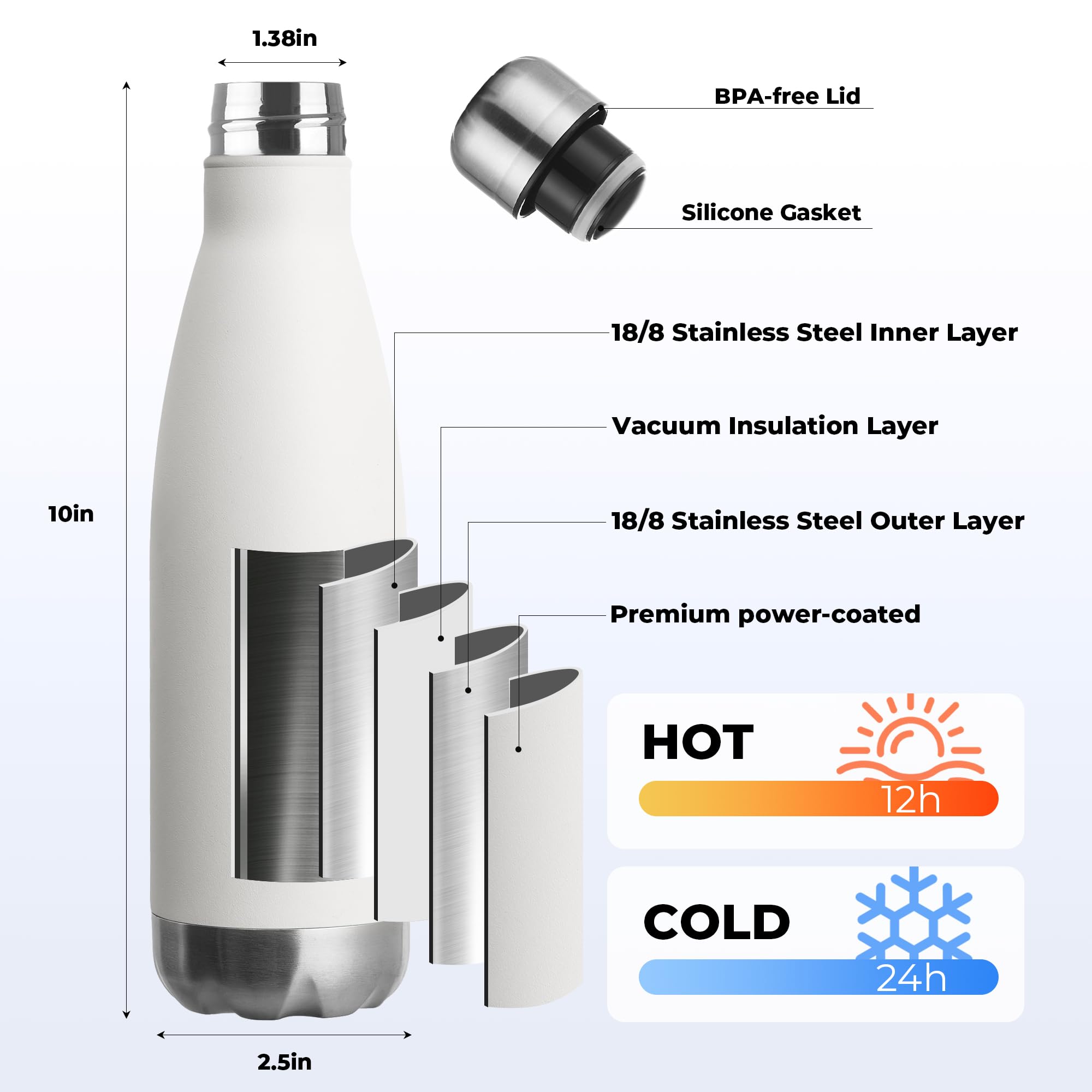 MEWAY Sports Water Bottle