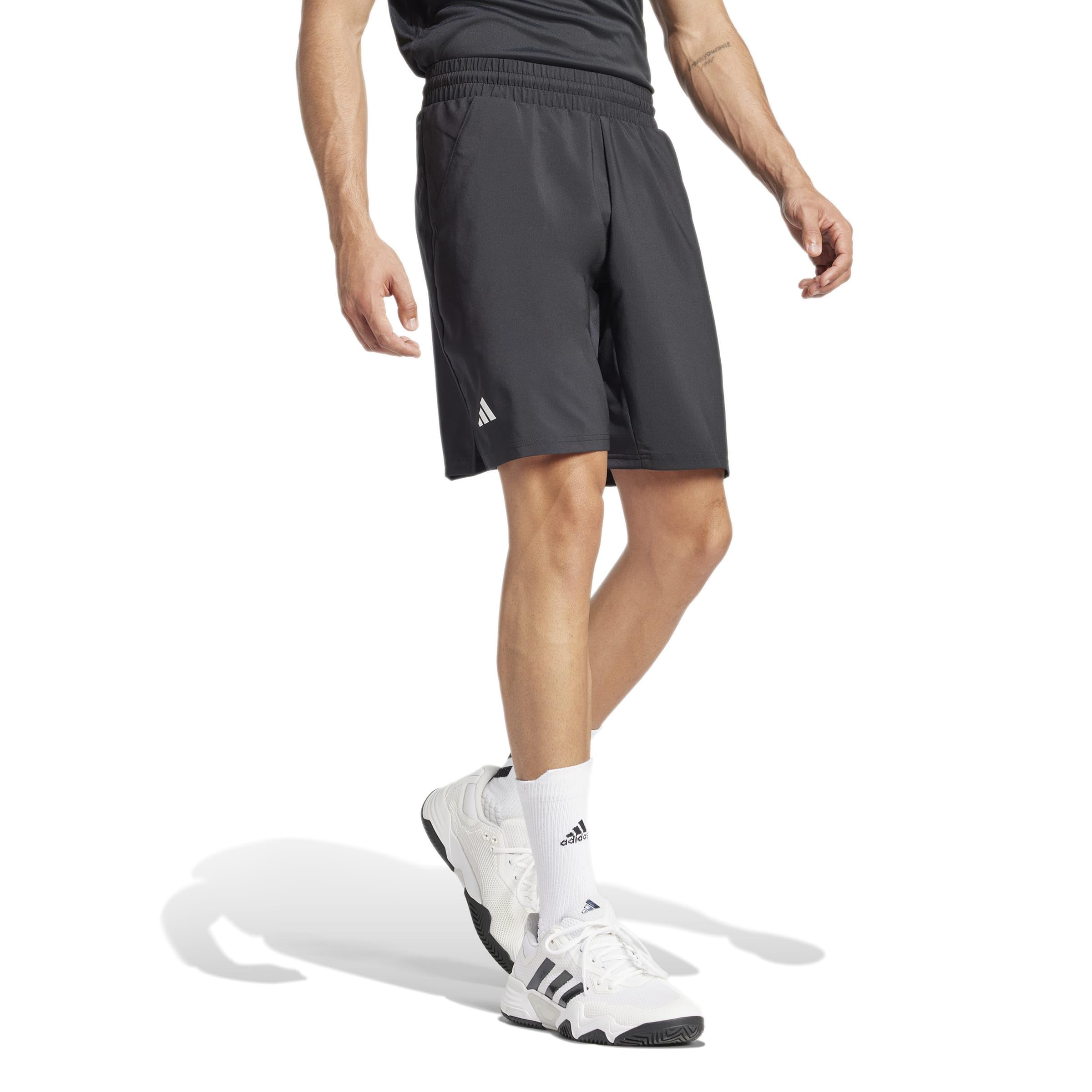 adidas Herren Club Tennis Climacool 3-Stripes Shorts, Black, M 9 inch