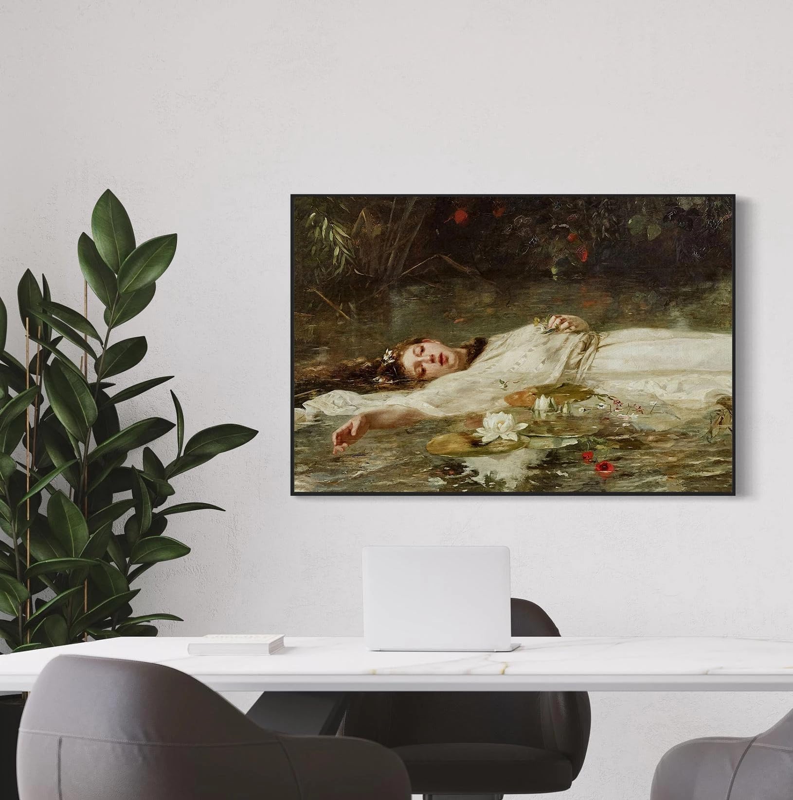 GKUVBF Victorian Vintage Female Portrait Art Posters Prints Canvas Painting Wall Art Picture Modern Living Room Home Decor(30x45cm/Frameless)