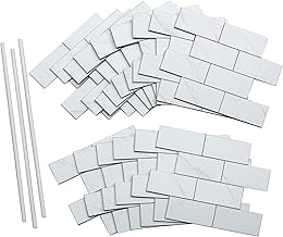 Aspect Peel and Stick Collage Tile in Carrara Subway (15 Sq Ft Kit)