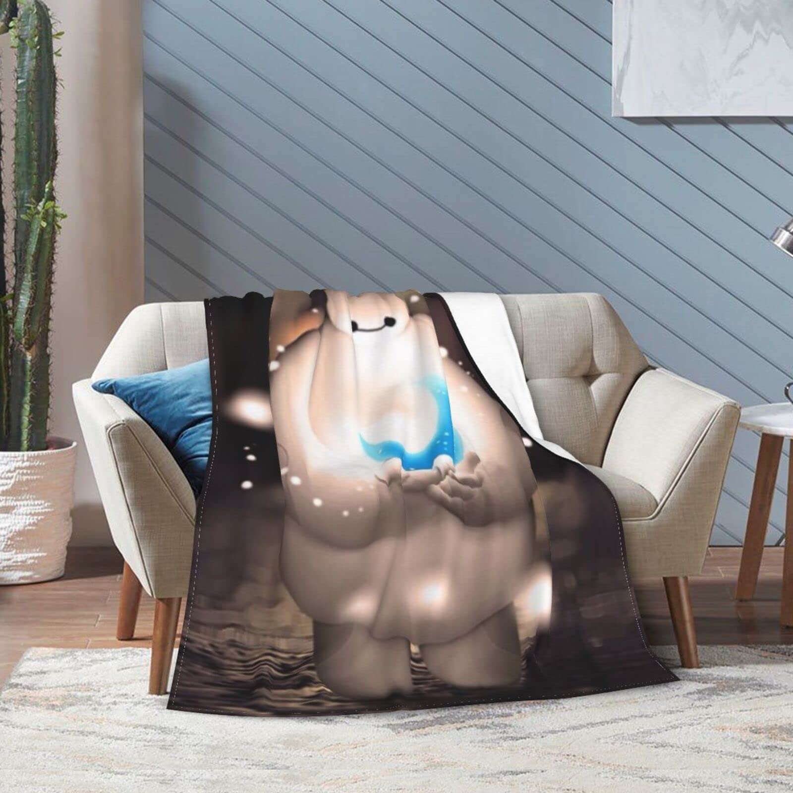 Amazon｜ベイマックス アニメ 毛布 軽量 ブランケット フランネル