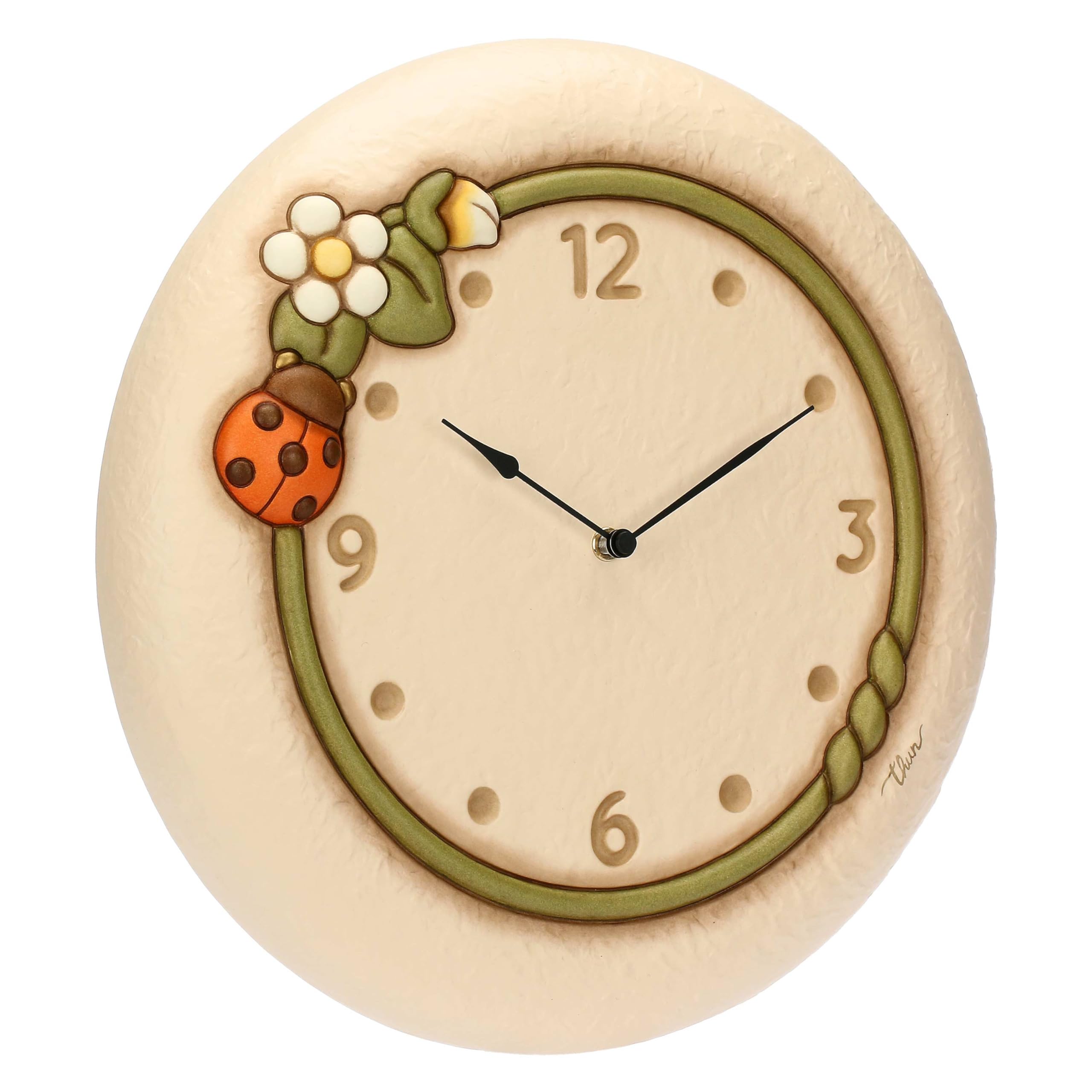 THUN - Orologio maxi - ceramica - Collezione Country Bloom - 35,4X35,4X5,7 cm