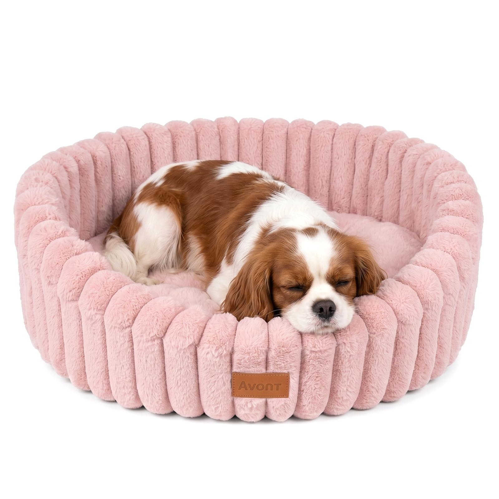 Avont Cat Bed for Indoor Cats, Fluffy Washable with Raised Rim — image 1