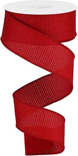 Cinta Cross Royal de arpillera con alambre, 2.5 pulgadas x 10 yardas