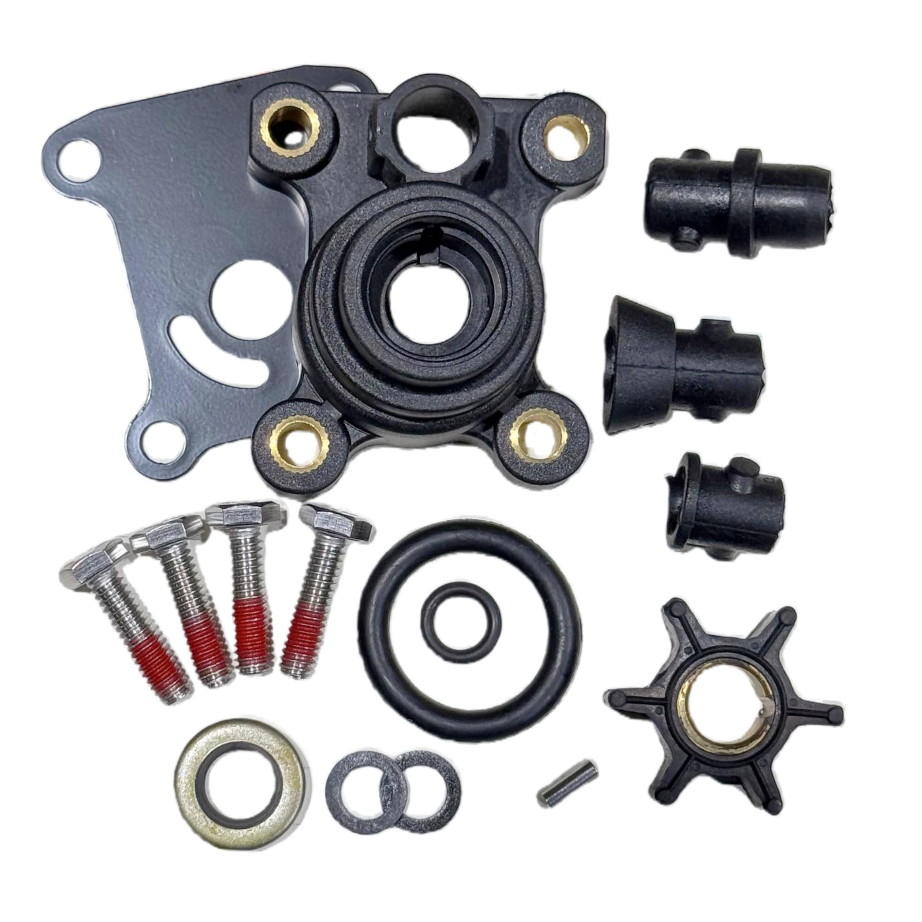 394711 Water Pump Impeller Repair Kit for OMC Johnson Evinrude Outboards 2 Stroke 9.9 15 HP Engines 1994-Up Marine Cooling System Service Compatible with Sierra 18-3327 Replacement GLM 12050