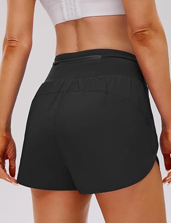 BMJL Women's Athletic Shorts High Waisted Running Shorts 2 Comfy Liner for Workout Gym Track
