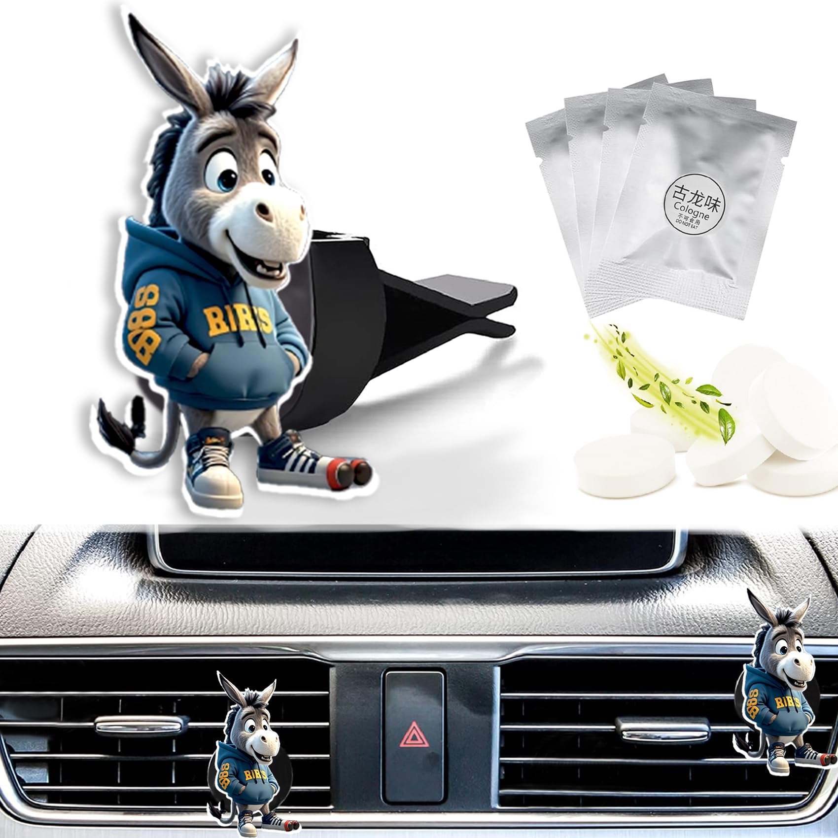 Donkey Car Vent Air Freshener Clips Scented Air Conditioner Clip