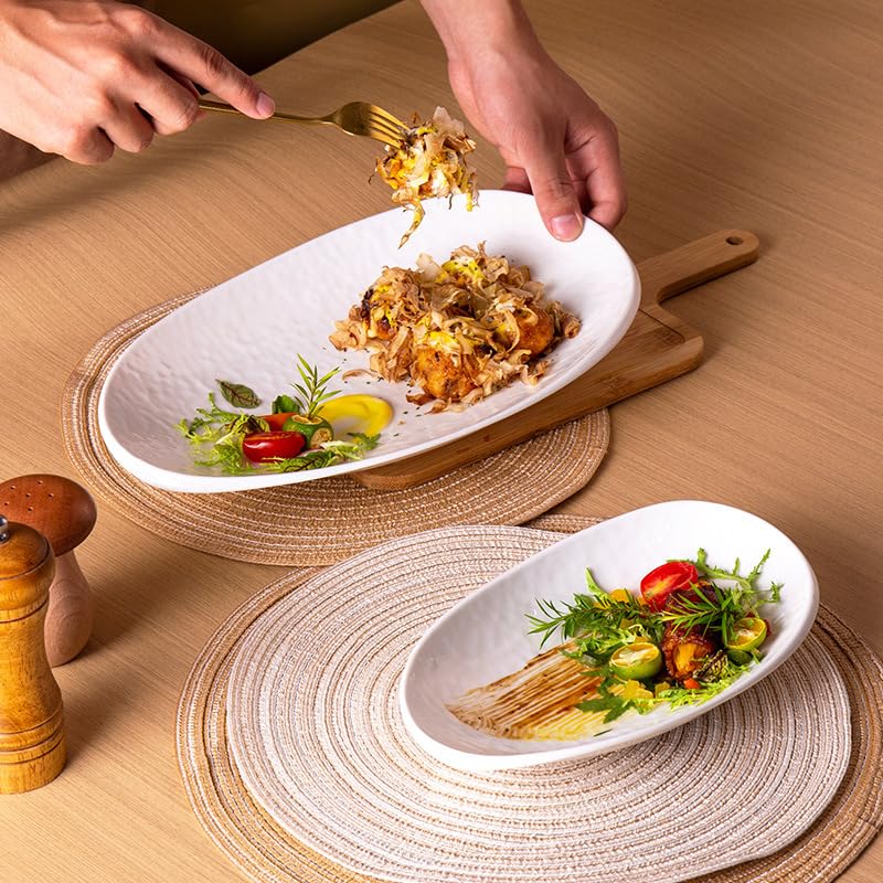 Talerz obiadowy Talerz obiadowy Japoński domowy talerz na sałatkę, talerz z rybą parową do hotelu i restauracji, kreatywny ceramiczny talerz do naczyń do układania w stos