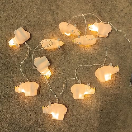 Miniatura 4 de Lámpara romántica decorativa con forma de animal, 10 ledes, para el hogar, interior, dormitorio, fiesta, festival, decoración de habitación de niños