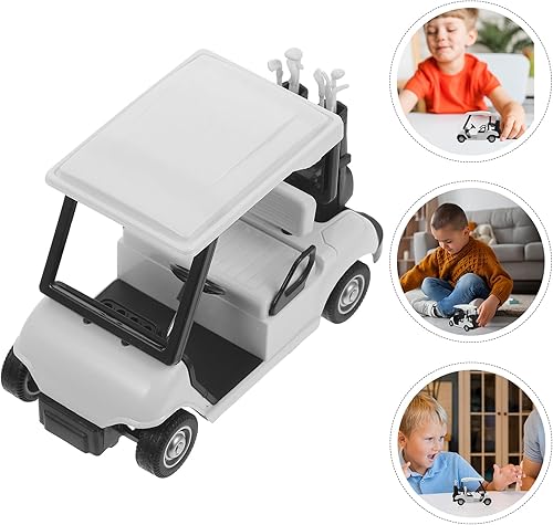 Miniatura 6 de IMIKEYA Carrito de golf Carro de golf modelo de metal fundido a presión Mini 120 Escala Carro de golf Modelo de carrito de golf Carro de golf