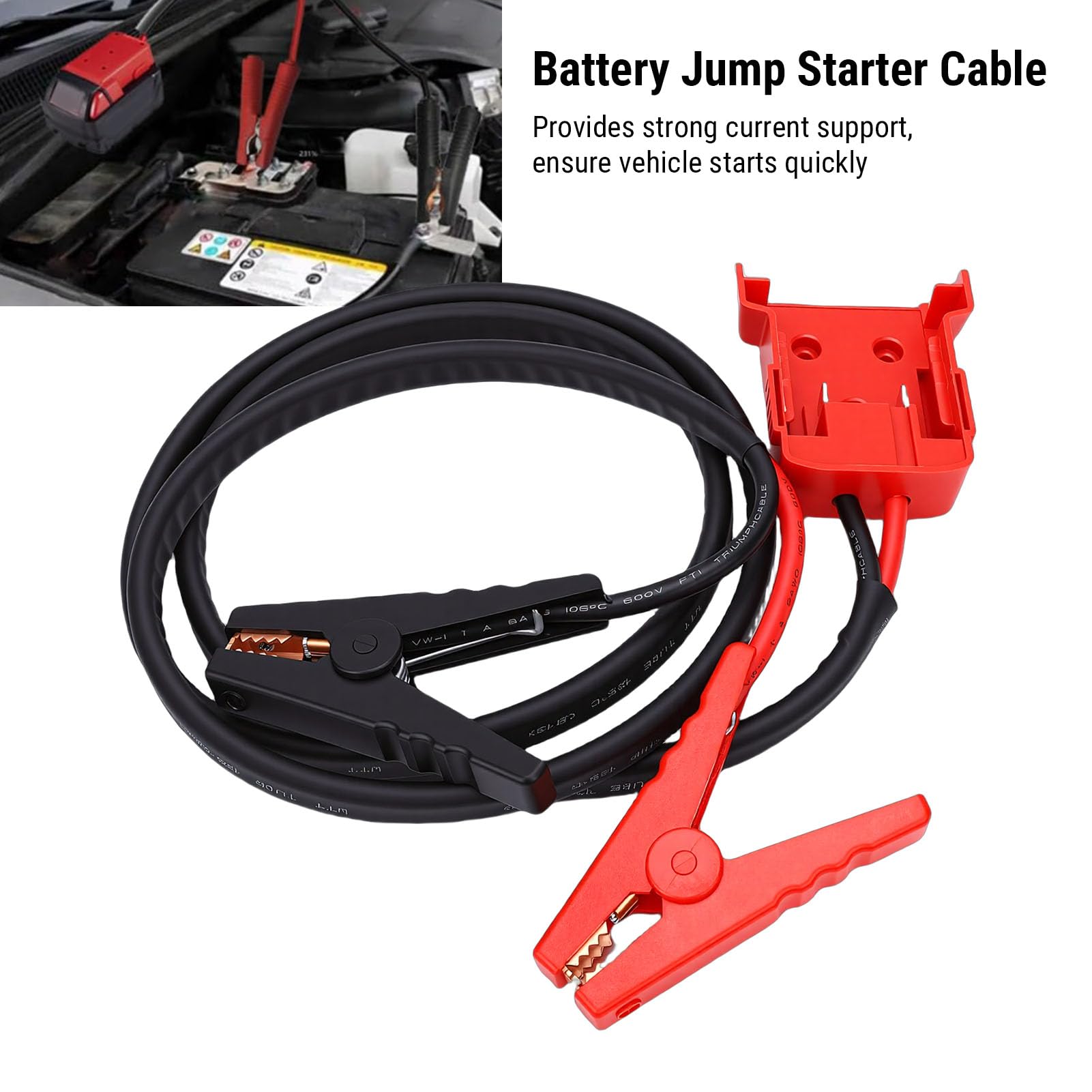 CHICIRIS Cable de Arranque de Batería, Cable Puente 8AWG 18V para M18