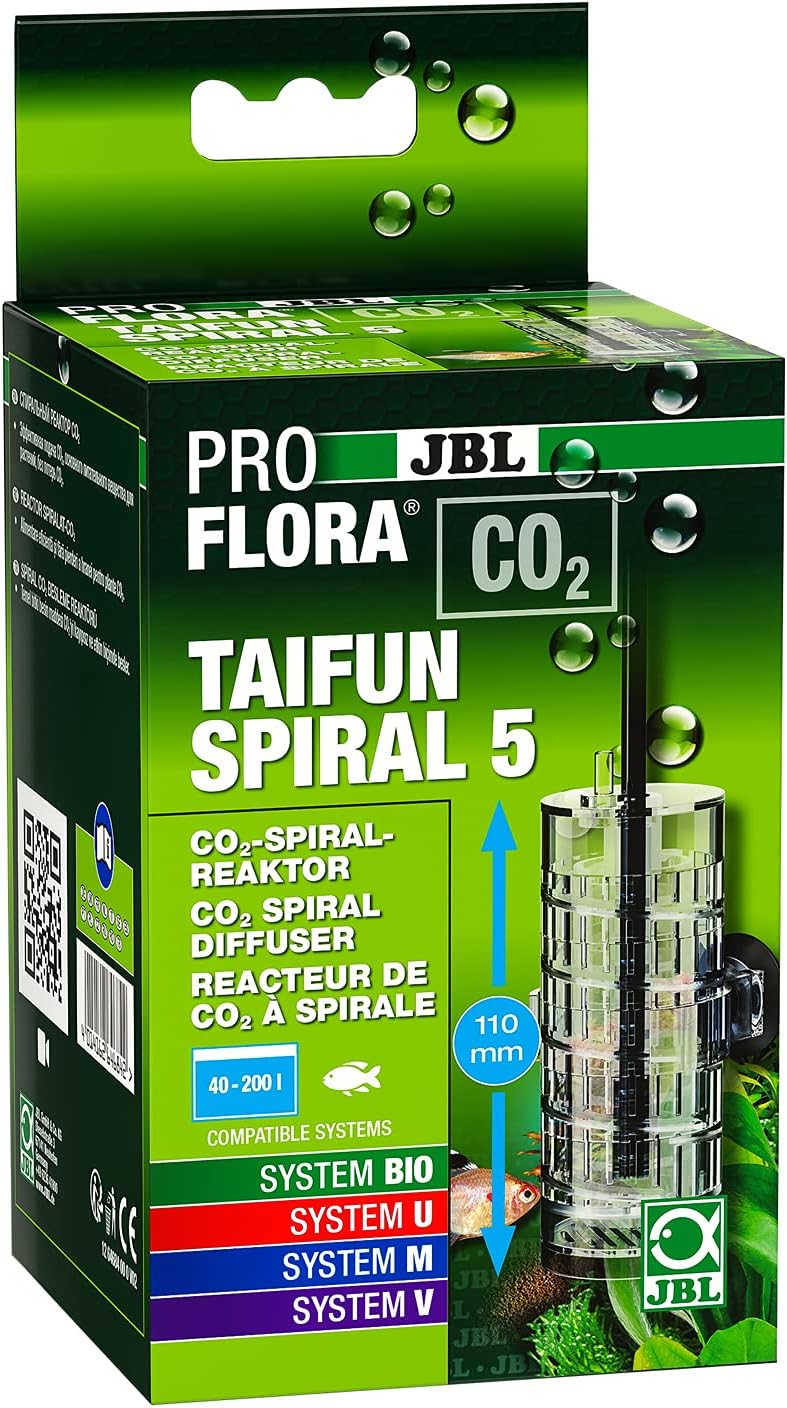 JBL PROFLORA CO2 TAIFUN SPIRAL 5, CO2-Reaktor, Für Süßwasser-Aquarien ...